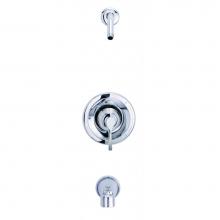 Gerber Plumbing D510022LSBRTC - Antioch 1H Tub And Shower Trim Kit And Treysta Cartridge W/ Diverter On Spout Less Showerhead Tumb