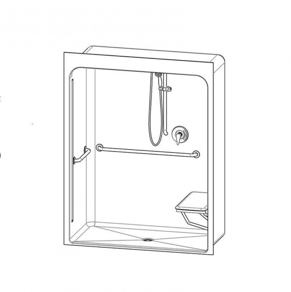 6030BFSCMA Alcove Shower