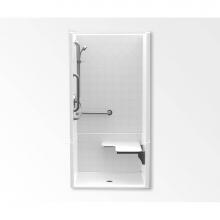 Aquatic AC003583-XBASE-WH - F1364P Alcove Shower