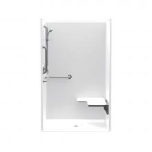 Aquatic AC003680-X2LB-WH - 14836BFLP Alcove Shower