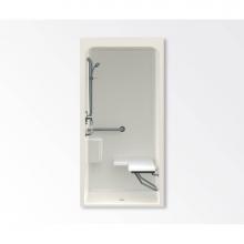 Aquatic AC003565-XBR-BI - 3636BFS Alcove Shower