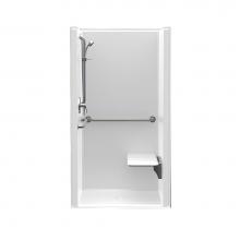 Aquatic AC003668-X2LB-WH - 1363BFSDMA Alcove Shower