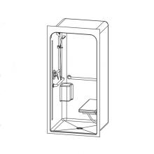 Aquatic AC003678-XBL-WH - 3636BFSMA Alcove Shower