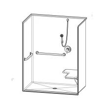 Aquatic AC003674-XCALL-WH - 1603BFSTCA Alcove Shower