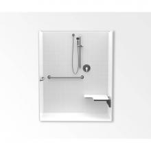 Aquatic AC003563-X3UB-WH - 1623BFSTTX Alcove Shower