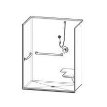 Aquatic AC003676-XCALL-WH - 1603BFSBCA Alcove Shower