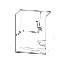 Aquatic AC003672-XCALL-WH - 1603BFSDCA Alcove Shower