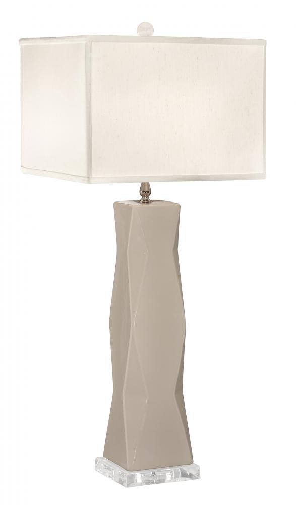 Geo - Ivory - Off White Square Shade