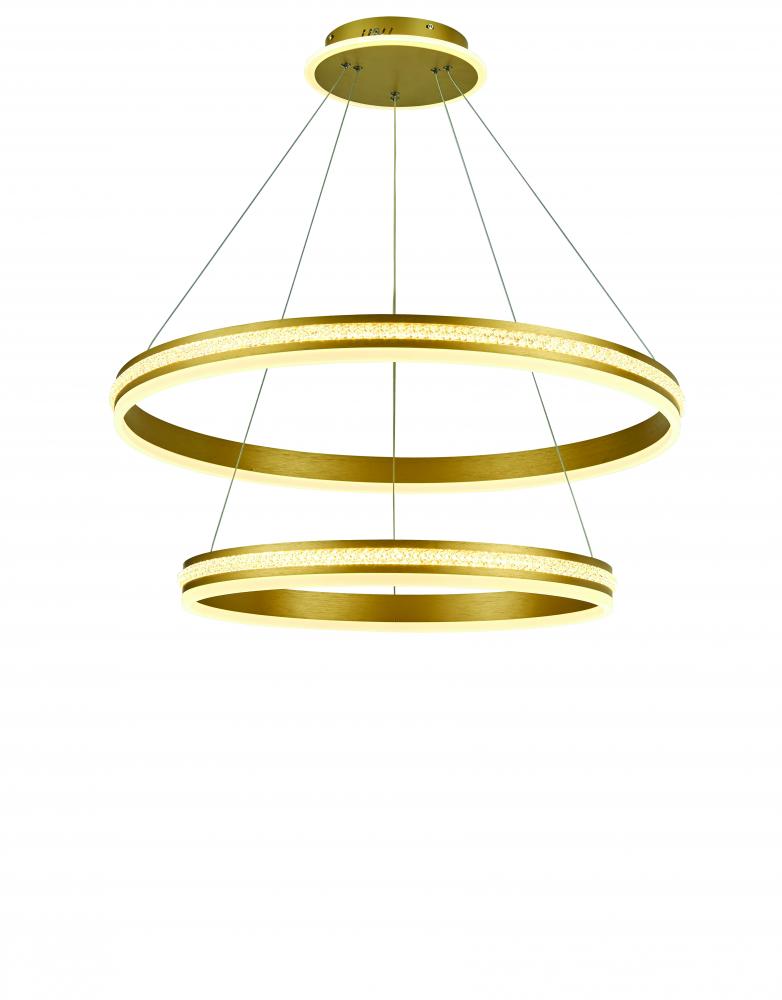 Brushed Gold Aurora Dining Chandelier