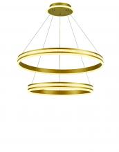 Thumprints T1052-BG - Brushed Gold Aurora Dining Chandelier