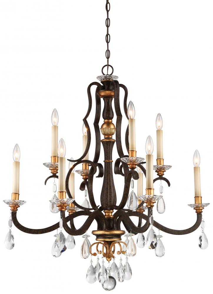 10 LIGHT CHANDELIER