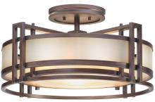 Minka Metropolitan N6964-1-267B - 3 LIGHT SEMI FLUSH