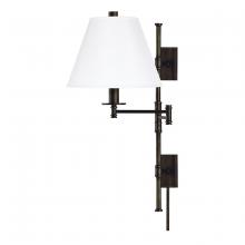 Hudson Valley 7731-OB-WS - 1 LIGHT WALL SCONCE WITH PLUG w/WHITE SHADE