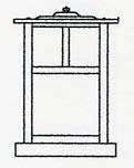 10&#34; mission column mount with t-bar overlay