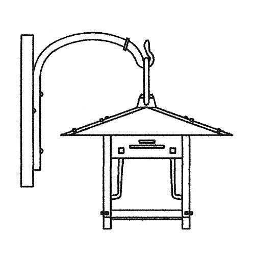 9&#34; pagoda wall bracket