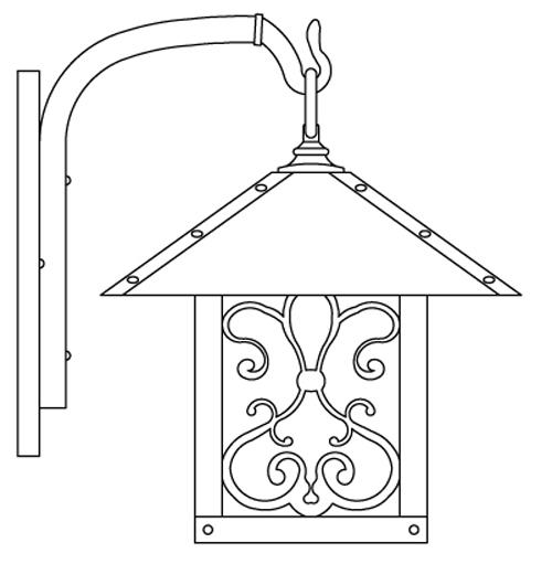 12&#34; timber ridge wall bracket with ashbury  filigree