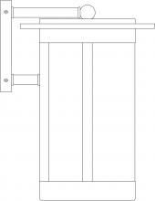 Arroyo Craftsman SAB-9CS-MB - 9" Santorini Wallmount