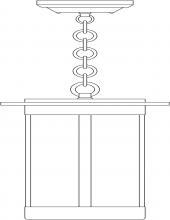 Arroyo Craftsman SAH-9OF-RC - 9" Santorini Pendant