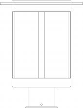 Arroyo Craftsman SAP-9FL-AC - 9" Santorini Post Mount