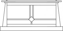 Arroyo Craftsman ABC-15OF-VP - 15" Aberdeen column mount