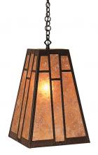 Arroyo Craftsman AH-12M-BZ - 12" asheville hanging pendant