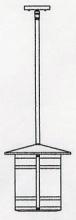 Arroyo Craftsman BSH-11LAM-N - 11" berkeley long body stem hung pendant