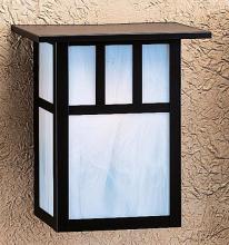 Arroyo Craftsman HS-10ACS-P - 10" huntington sconce with roof and classic arch overlay