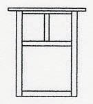 Arroyo Craftsman MW-10TCS-RC - 10" mission flush wall mount with t-bar overlay