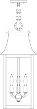 Arroyo Craftsman ORH-10RM-MB - 10" orpington pendant