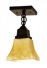 Arroyo Craftsman RCM-1-MB - ruskin one light ceiling mount