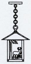 Arroyo Craftsman TRH-9DRM-P - 9" timber ridge pendant with deer filigree