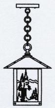 Arroyo Craftsman TRH-9MNM-BK - 9" timber ridge pendant with mountain filigree