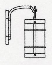 Arroyo Craftsman VB-7NROF-S - 7" valencia wall mount - no roof