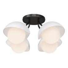  121375-SKT-14-02-GG0711 - Brooklyn 4-Light Single Shade Semi-Flush