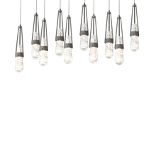 Hubbardton Forge 131200-SKT-LONG-20-YJ0434 - Link 10-Light Blown Glass Pendant