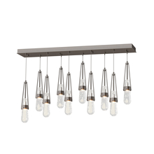 Hubbardton Forge 131200-SKT-STND-14-YG0434 - Link 10-Light Blown Glass Pendant