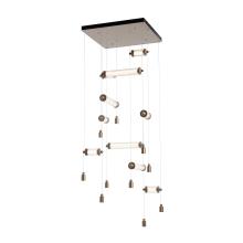 Hubbardton Forge 139100-LED-STND-84-ZM0696 - Libra 10-Light Square LED Pendant