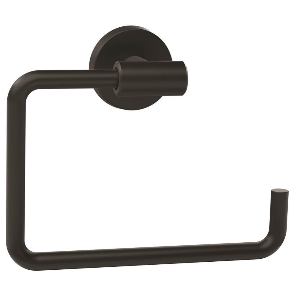 Arrondi 6-7/16 in (164 mm) Length Towel Ring in Matte Black