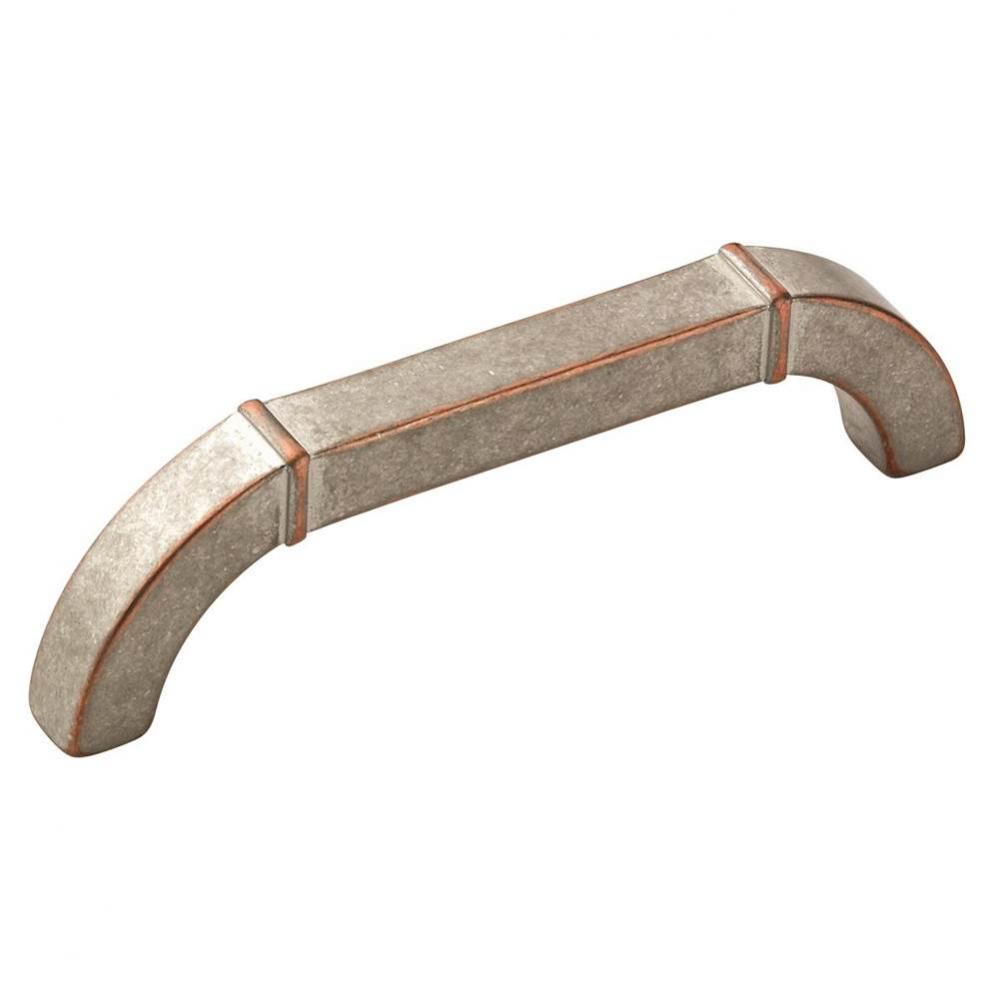 Vasari 3-3/4 in (96 mm) Center-to-Center Weathered Nickel Copper Cabinet Pull