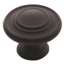 Amerock BP1586FB - Inspirations 1-5/16 in (33 mm) Diameter Flat Black Cabinet Knob