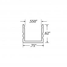 GM Lighting LED-CHL-XD-MD-8 - Extruded 8 foot Mounting Channel