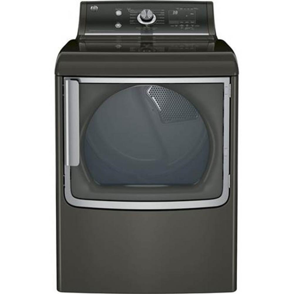 GE&#xae; 7.8 cu. ft. capacity electric dryer with stainless steel drum and