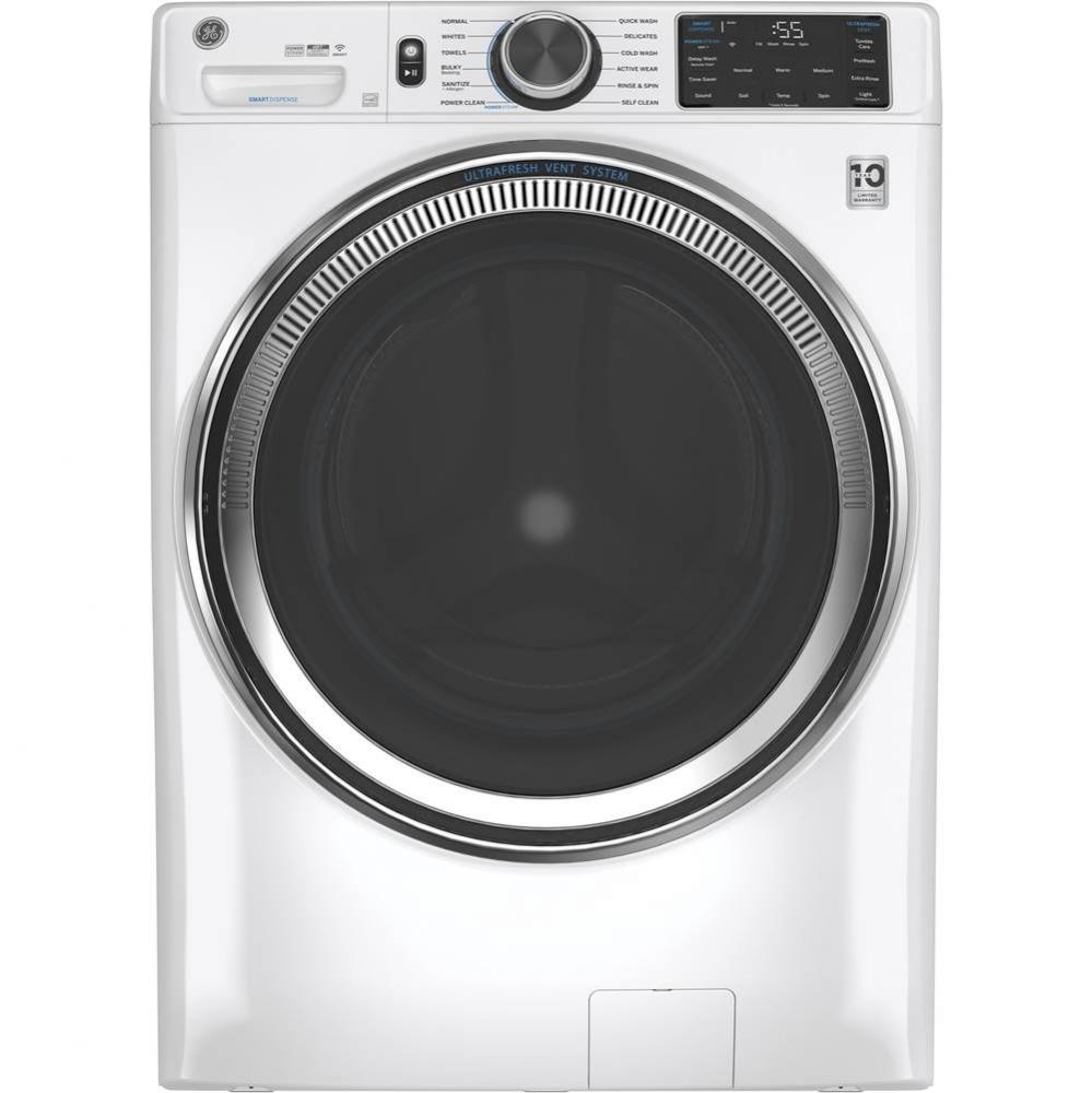 GE 4.8 cu. ft. Capacity Smart Front Load ENERGY STAR Steam Washer with SmartDispense UltraFresh Ve