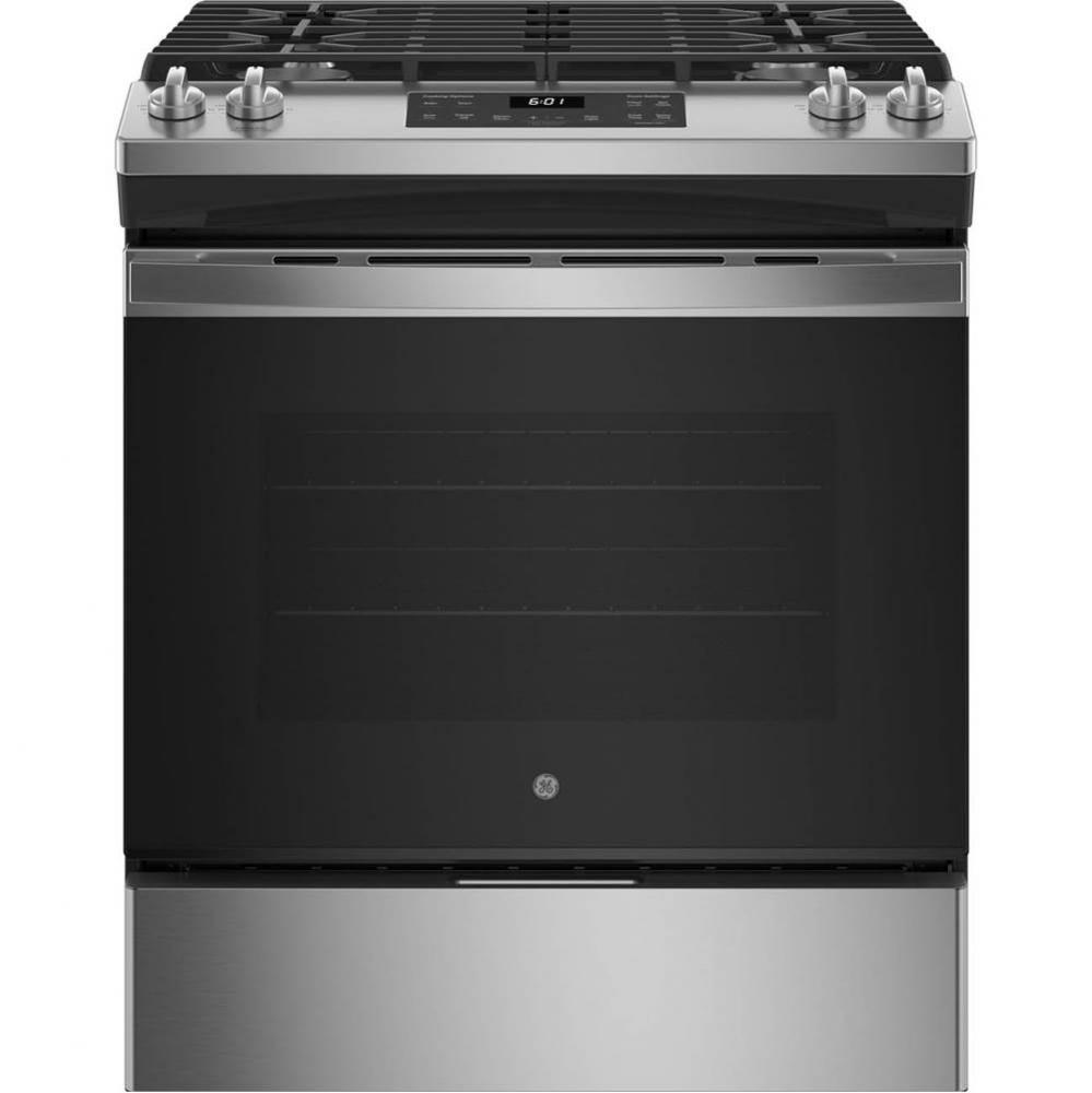 30&apos;&apos; Slide-In Front Control Gas Range