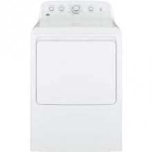 GE Appliances GTX42EASJWW - GE 6.2 cu. ft. Capacity aluminized alloy drum Electric Dryer