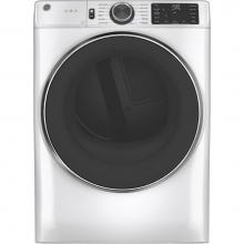 GE Appliances GFD65ESSNWW - GE 7.8 cu. ft. Capacity Smart Front Load Electric Dryer with Steam