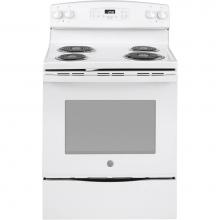 GE Appliances JB258DMWW - GE 30'' Free-Standing Self-Clean Electric Range