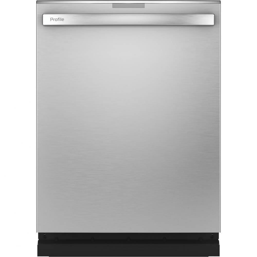 GE Profile Stainless Steel Interior Fingerprint Resistant Dishwasher with Hidden Controls