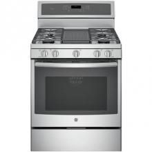 GE Profile Series PGB911ZEJSS - GE Profile 30'' Free-Standing Gas Convection Range