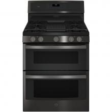 GE Profile Series PGB960BEJTS - GE Profile 30'' Free-Standing Gas Double Oven Convection Range